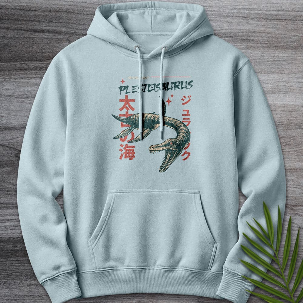 Hoodie XS / Blue Mist Plesiosaurus Ancient Sea Serpent Premium Hoodie