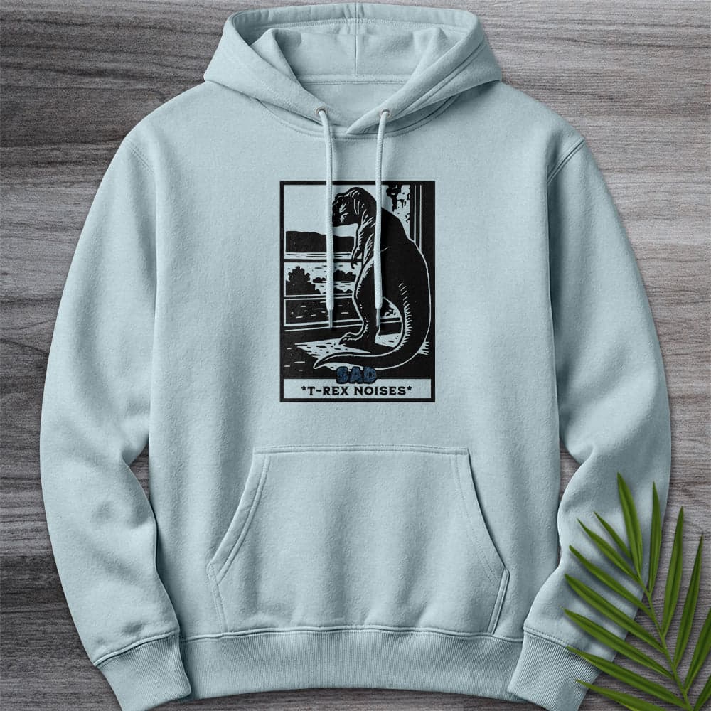 Hoodie XS / Blue Mist Sad T-Rex Noises Premium Hoodie