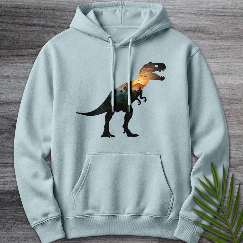 Hoodie XS / Blue Mist T.rex Environment Silhouette Premium Hoodie