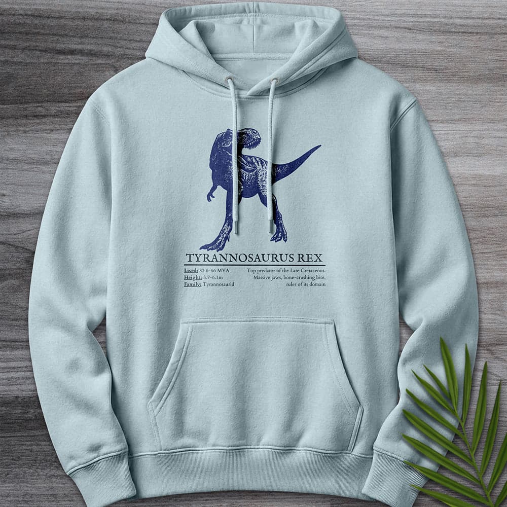 Hoodie XS / Blue Mist T-Rex Tyrant Lizard King Premium Hoodie
