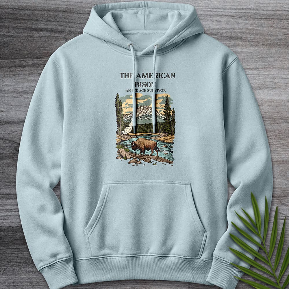 Hoodie XS / Blue Mist The Great American Bison Premium Hoodie