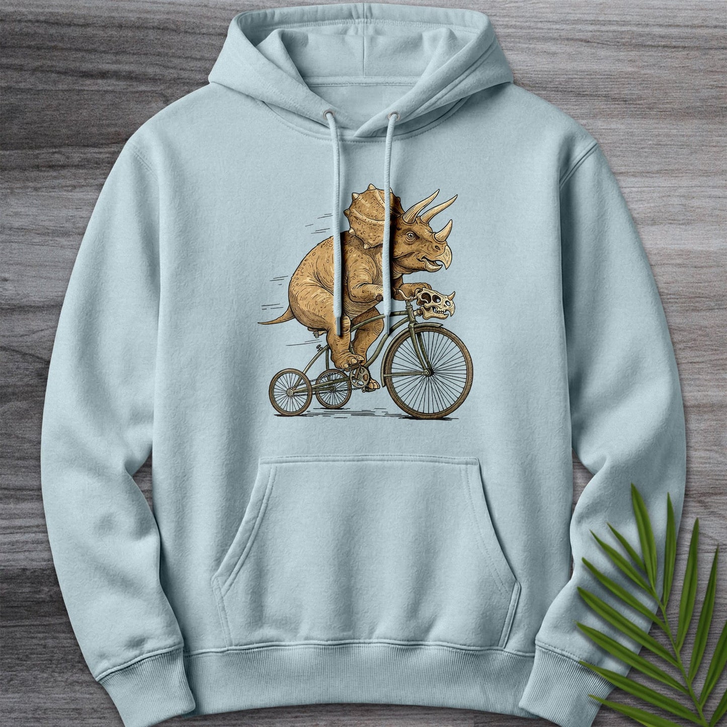 Hoodie XS / Blue Mist Triceratops Tricycle Premium Hoodie