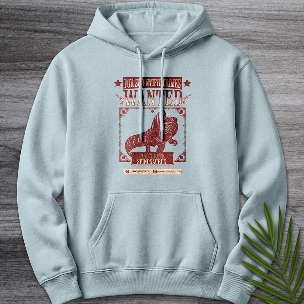Hoodie XS / Blue Mist WANTED_ Inaccurate Spino Premium Hoodie