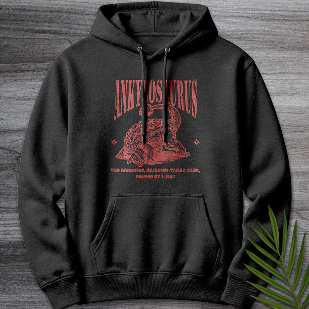 Hoodie XS / Charcoal Heather Ankylosaurus Hammer-Tailed Premium Hoodie