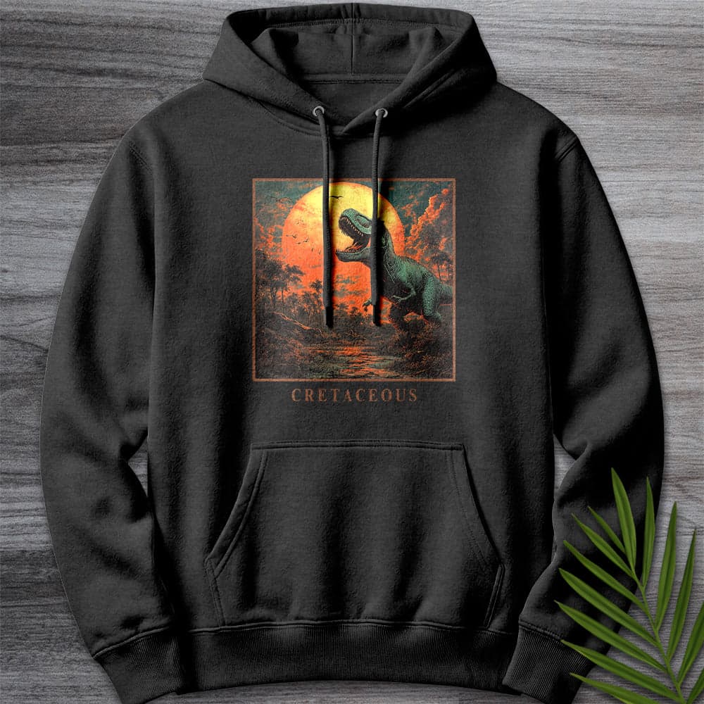 Hoodie XS / Charcoal Heather Cretaceous T. Rex Graphic Premium Hoodie