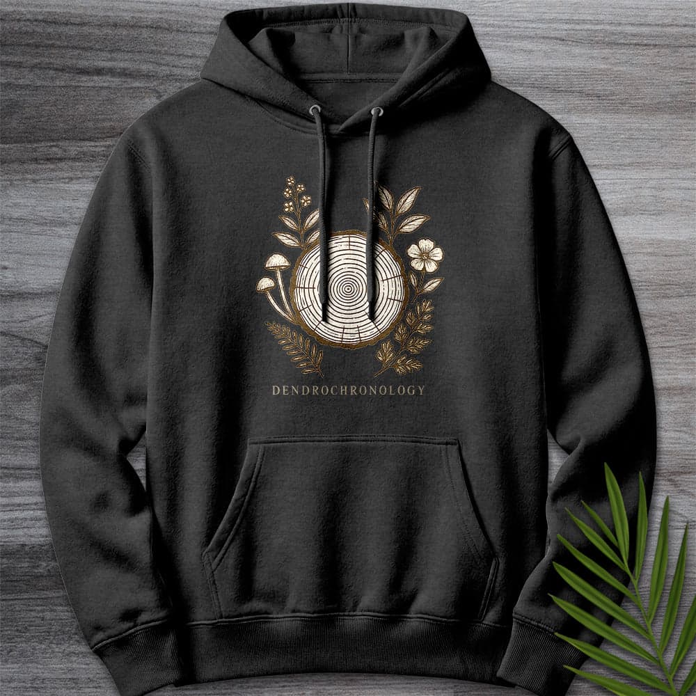 Hoodie XS / Charcoal Heather Dendrochronology Tree Ring Premium Hoodie