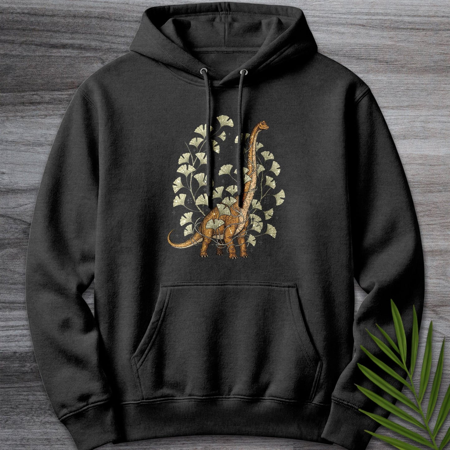 Hoodie XS / Charcoal Heather Ginko Wrapped Brachiosaurus Premium Hoodie