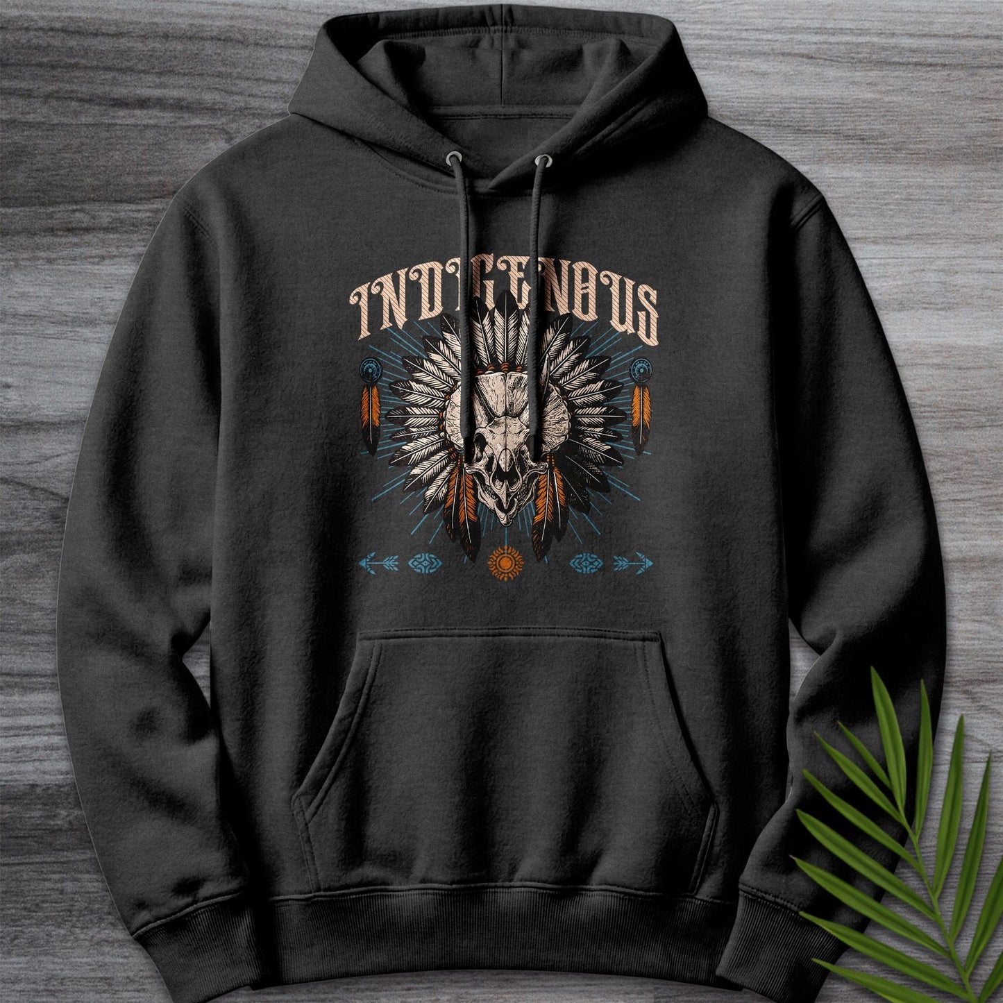 Hoodie XS / Charcoal Heather Indigenous Triceratops Premium Hoodie