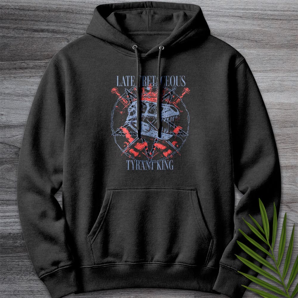 Hoodie XS / Charcoal Heather Late Cretaceous Tyrant King Premium Hoodie