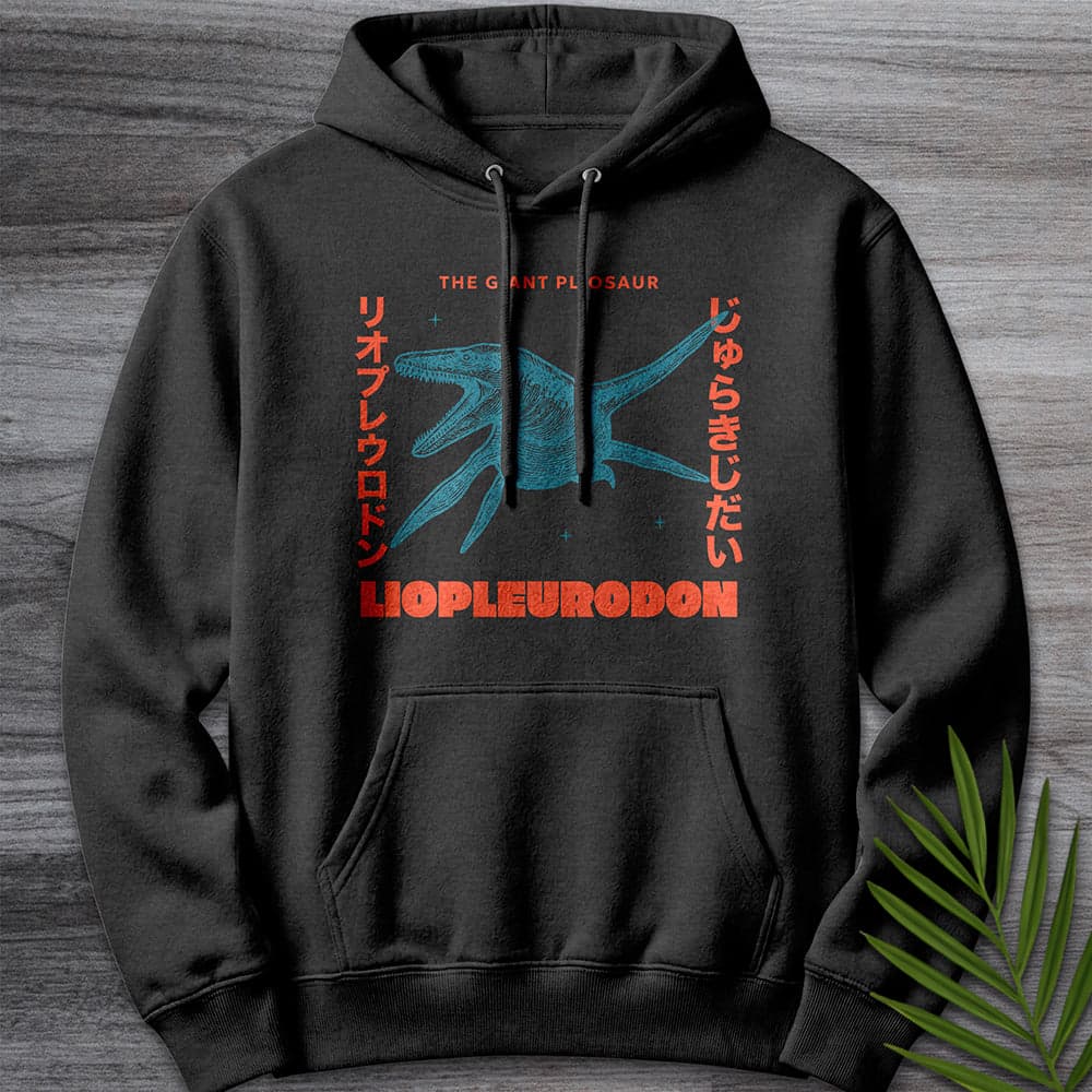 Hoodie XS / Charcoal Heather Liopluerodon Japanese Vintage Premium Hoodie