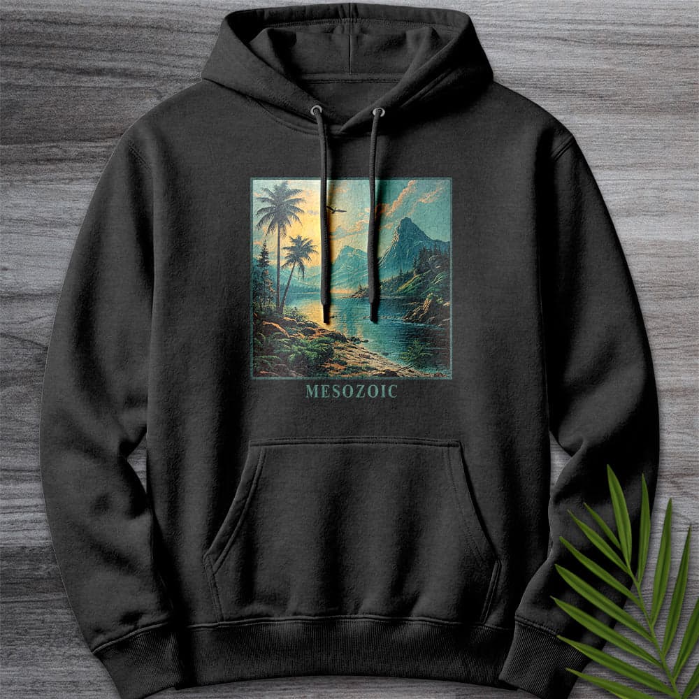 Hoodie XS / Charcoal Heather Mesozoic Environment Graphic Premium Hoodie