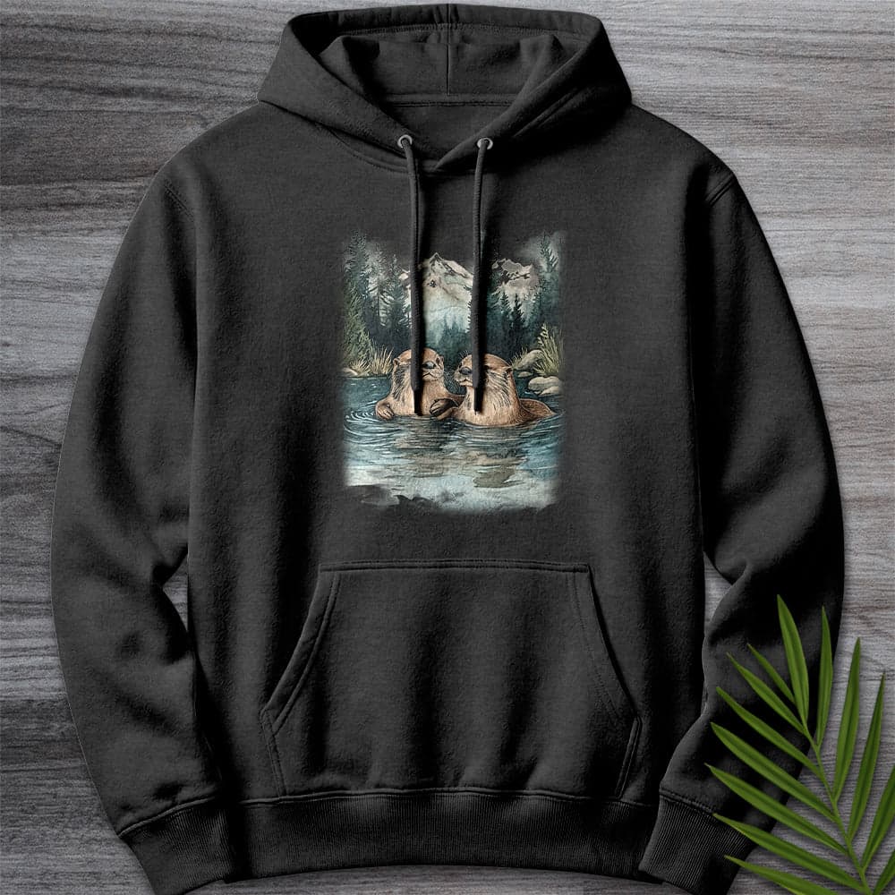 Hoodie XS / Charcoal Heather Otters of the Alpine Waters Premium Hoodie