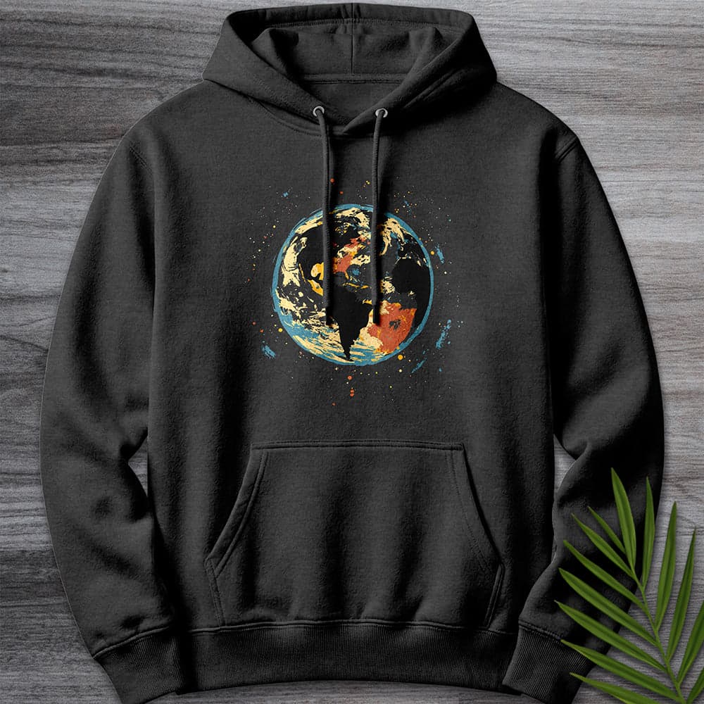 Hoodie XS / Charcoal Heather Painted Earth Graphic Premium Hoodie