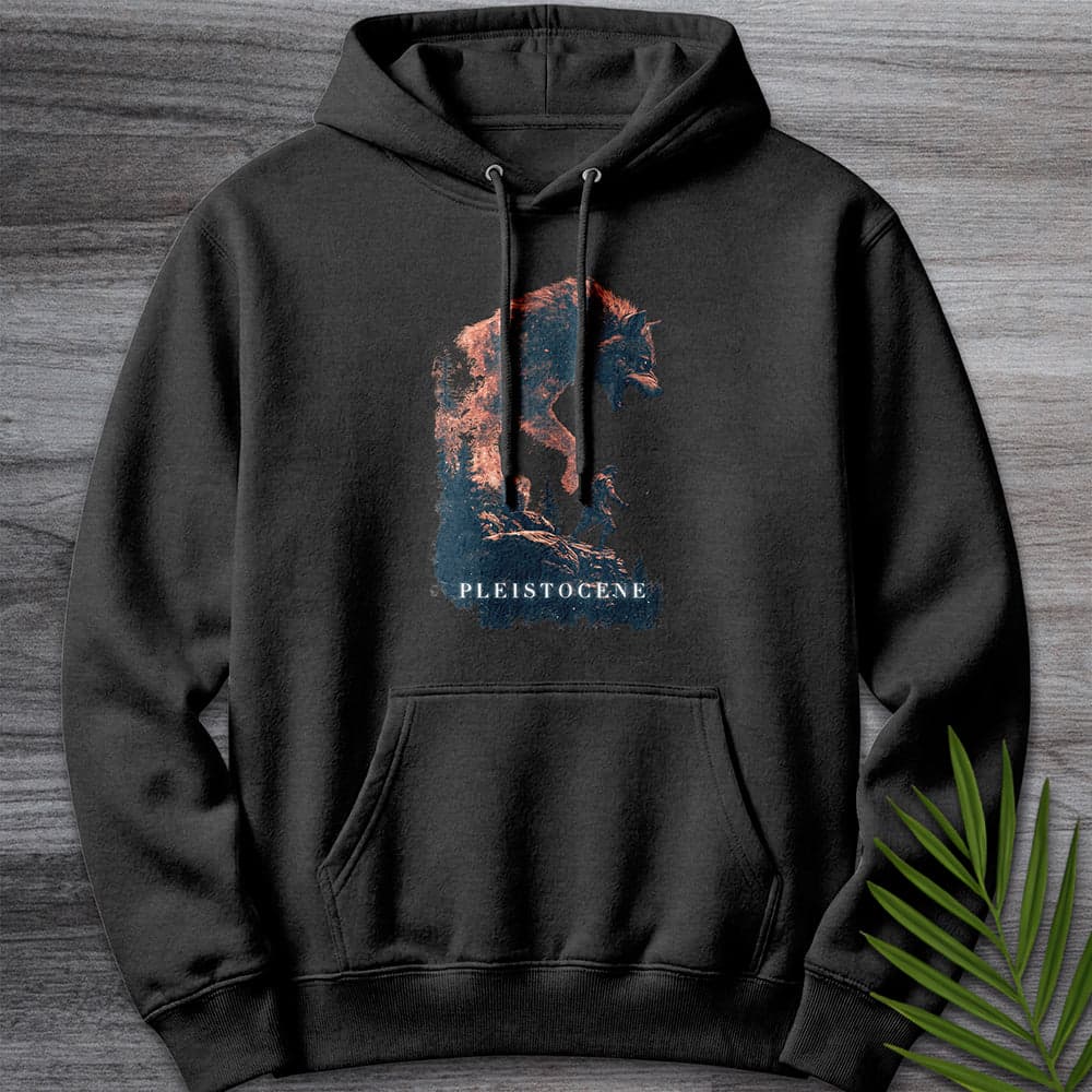 Hoodie XS / Charcoal Heather Pleistocene Dire Wolf Spirit Premium Hoodie