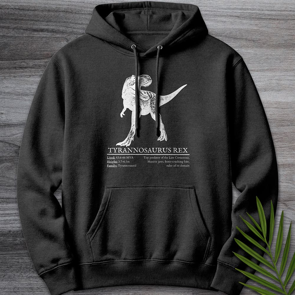 Hoodie XS / Charcoal Heather T-Rex Tyrant Lizard King Premium Hoodie