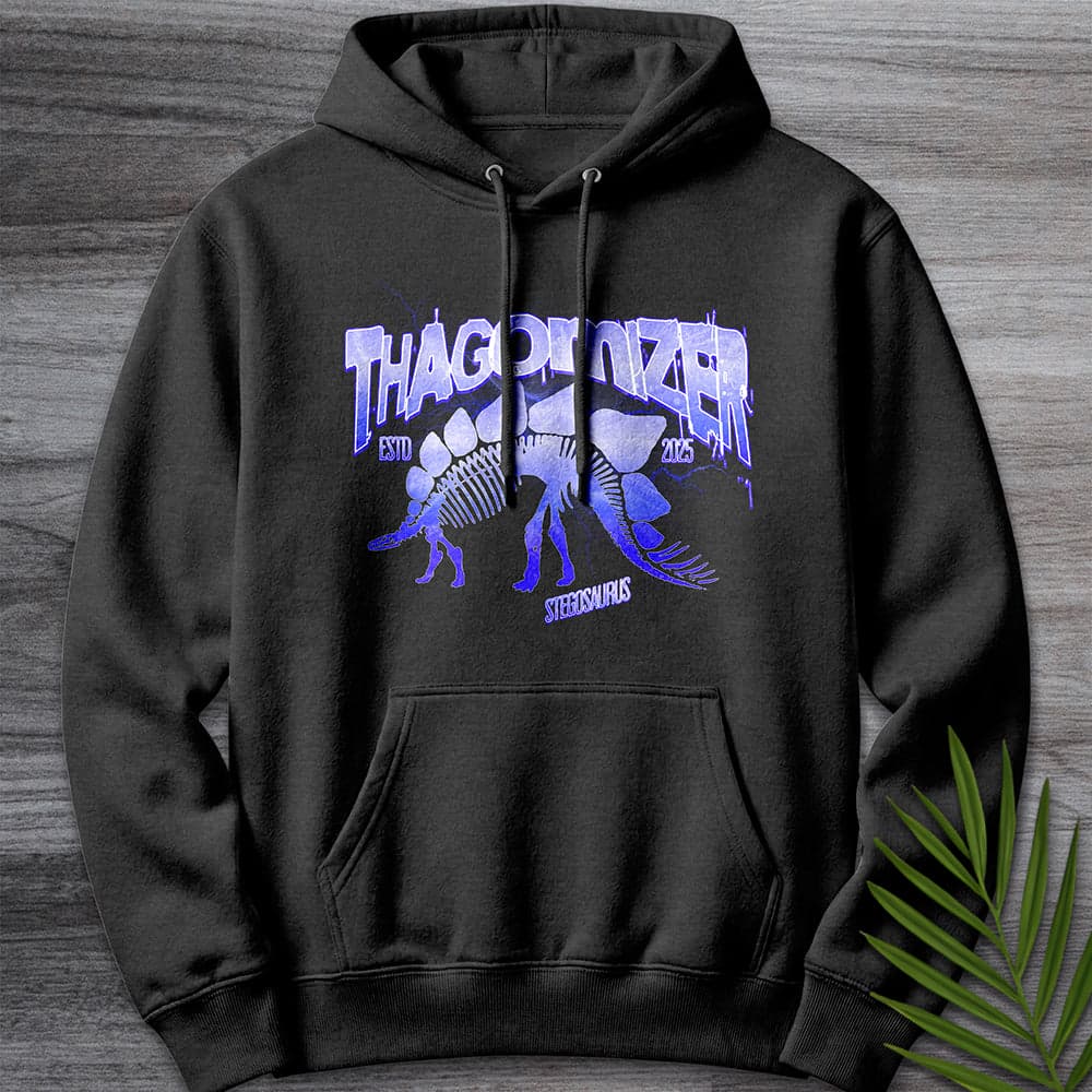 Hoodie XS / Charcoal Heather Thagomizer Electro Stego Premium Hoodie