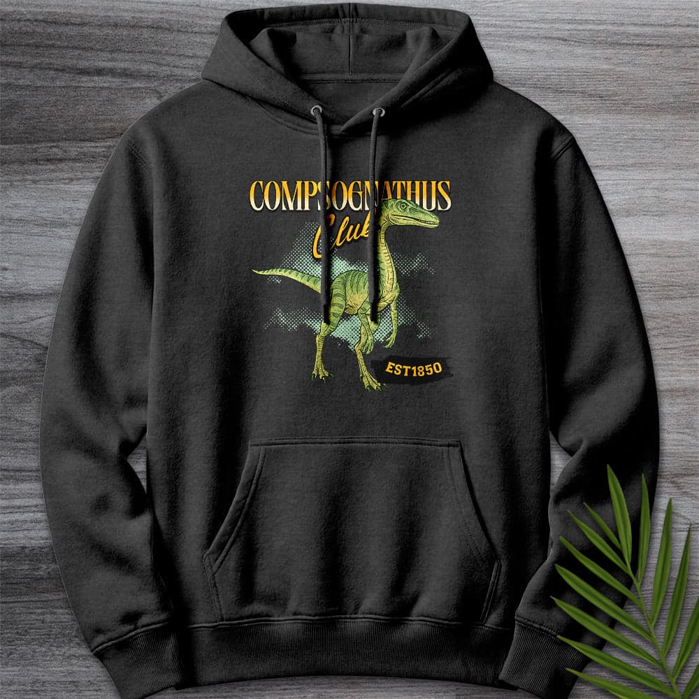 Hoodie XS / Charcoal Heather The Compsognathus Club Premium Hoodie
