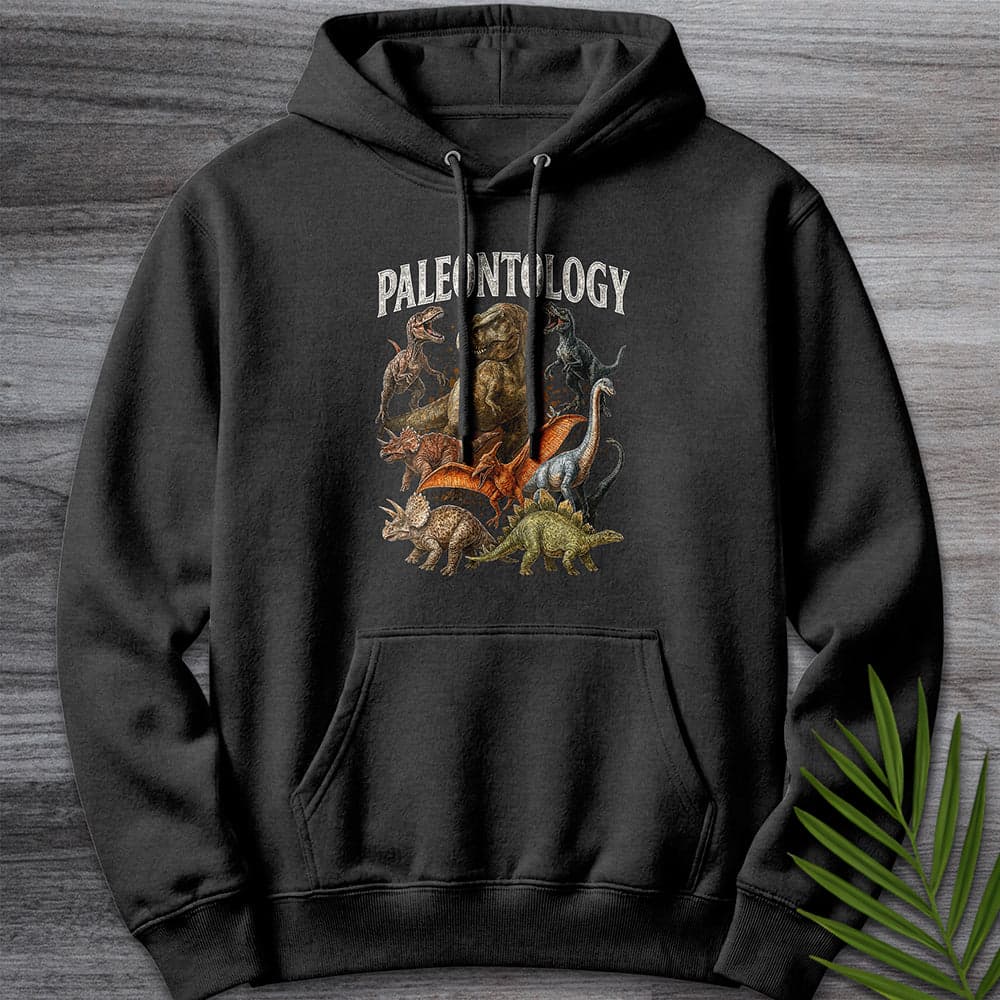 Hoodie XS / Charcoal Heather Vintage 90's Paleontology Collection Premium Hoodie