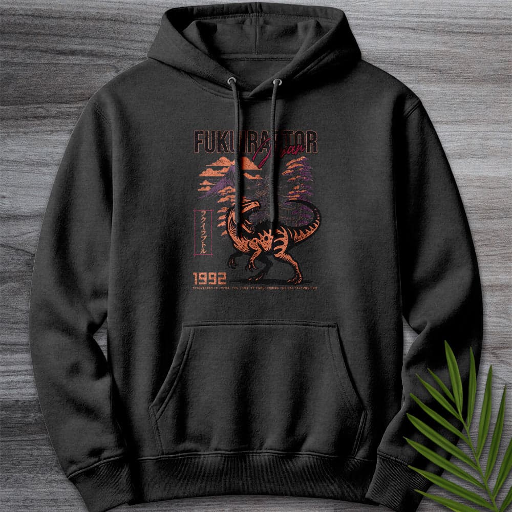 Hoodie XS / Charcoal Heather Vintage Thief of Fukui (Fukuiraptor) Premium Hoodie