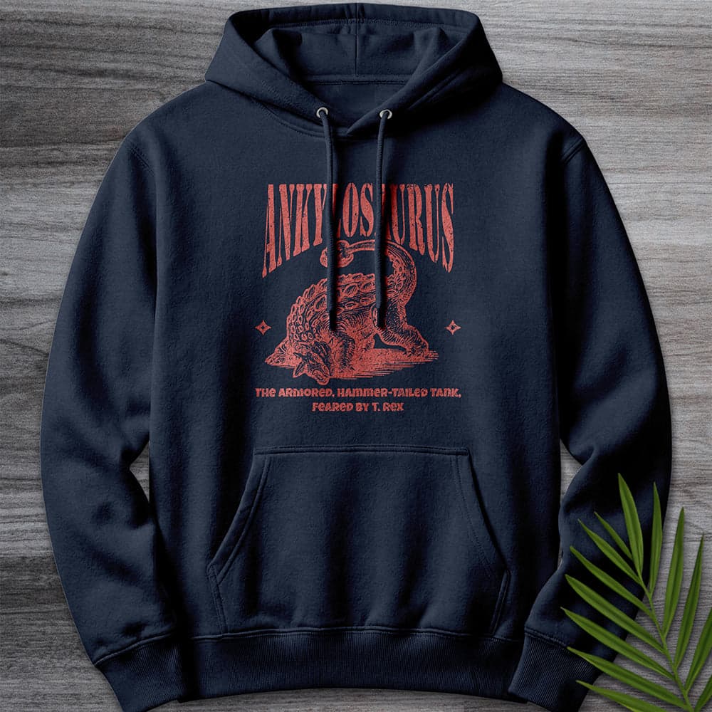 Hoodie XS / Navy Ankylosaurus Hammer-Tailed Premium Hoodie