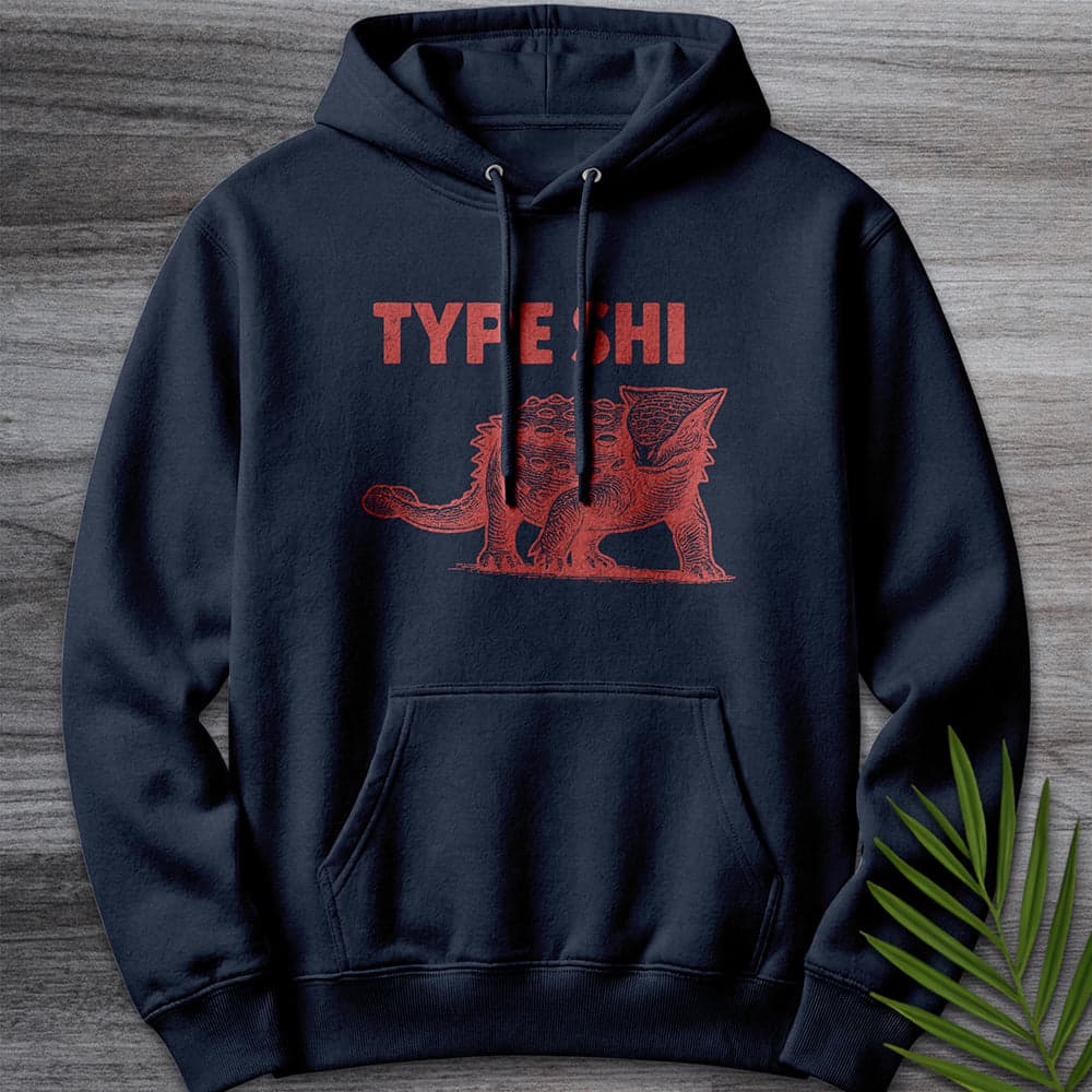 Hoodie XS / Navy Anodontosaurus Type Shi Premium Hoodie