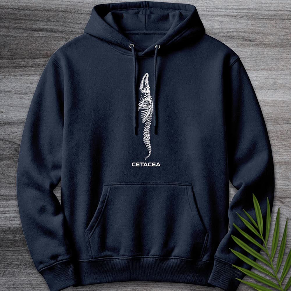 Hoodie XS / Navy Cetacea Whale Skeleton Premium Hoodie