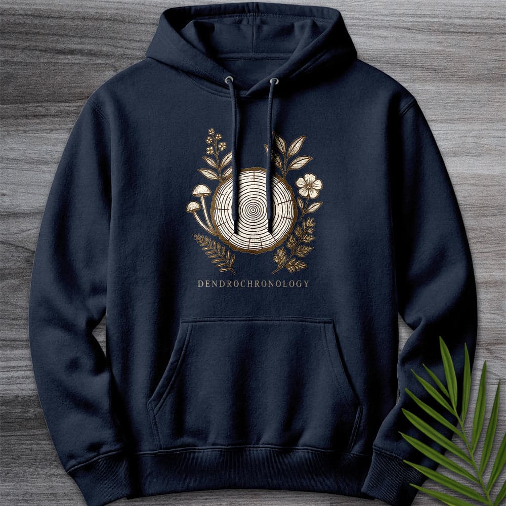 Hoodie XS / Navy Dendrochronology Tree Ring Premium Hoodie