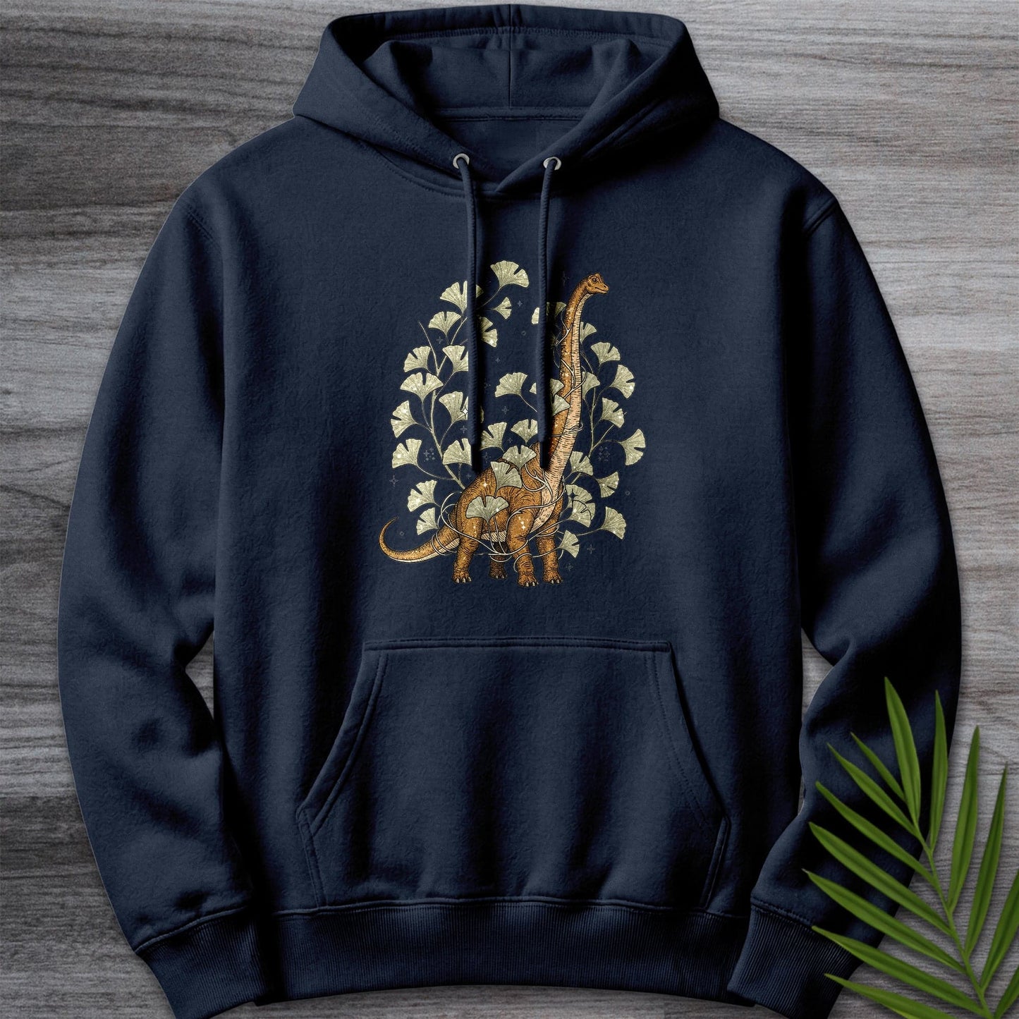 Hoodie XS / Navy Ginko Wrapped Brachiosaurus Premium Hoodie