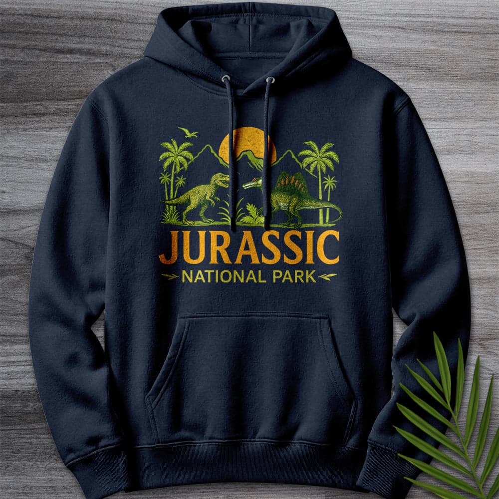 Hoodie XS / Navy Jurassic National Park Premium Hoodie
