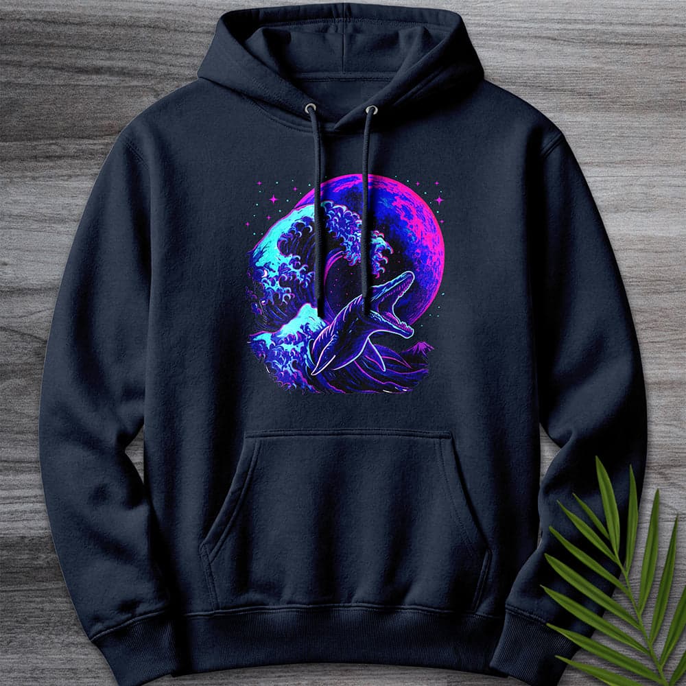 Hoodie XS / Navy Mosasaur Cybermoon Wave Premium Hoodie