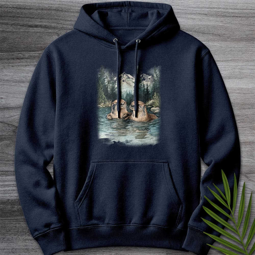 Hoodie XS / Navy Otters of the Alpine Waters Premium Hoodie