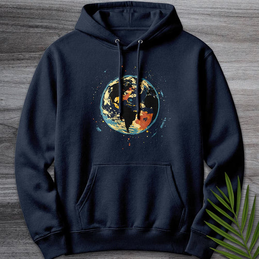 Hoodie XS / Navy Painted Earth Graphic Premium Hoodie