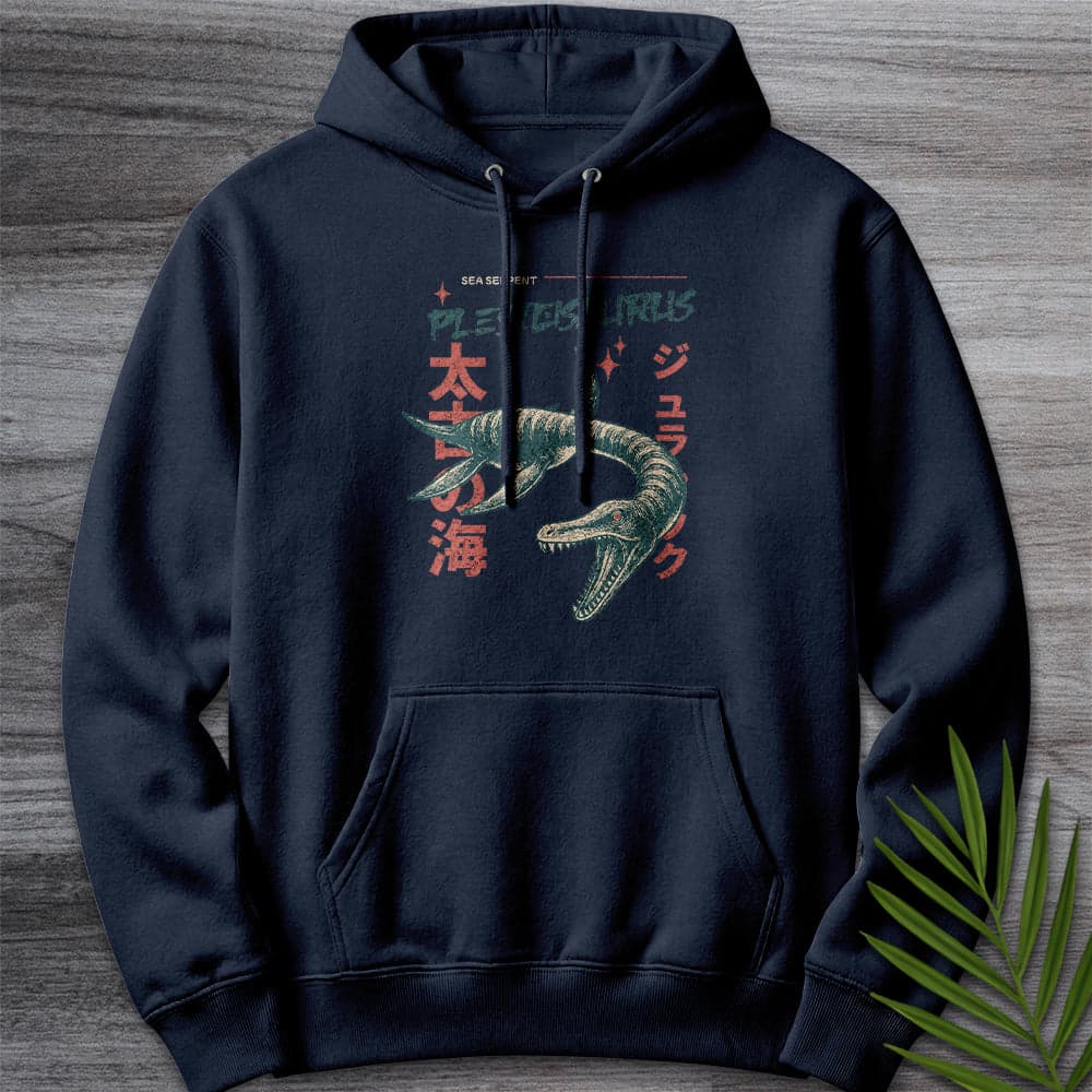 Hoodie XS / Navy Plesiosaurus Ancient Sea Serpent Premium Hoodie