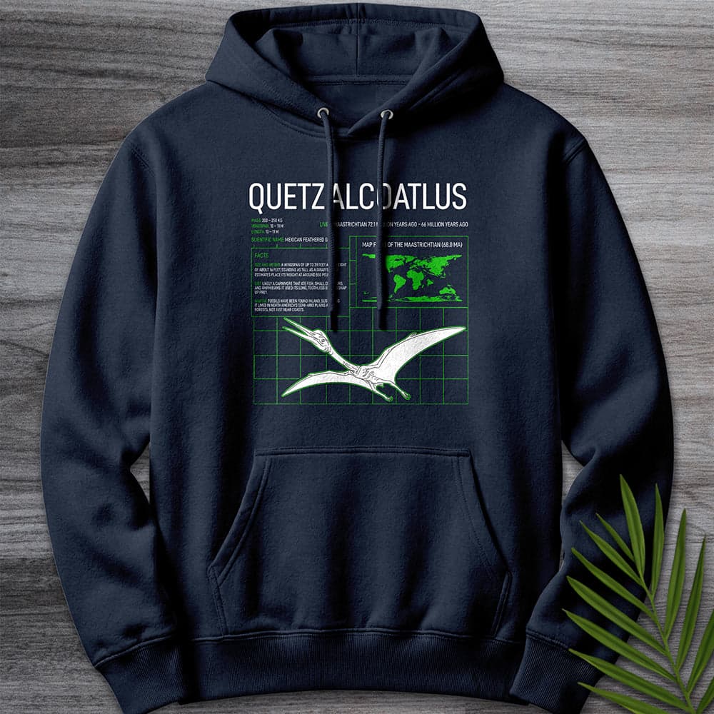 Hoodie XS / Navy Quetzalcoatlus Grid Premium Hoodie