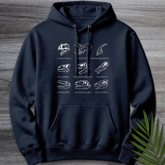 Hoodie XS / Navy Skulls of the Mesozoic Premium Hoodie
