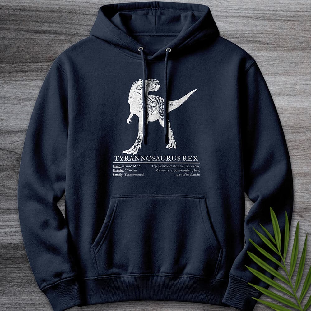 Hoodie XS / Navy T-Rex Tyrant Lizard King Premium Hoodie