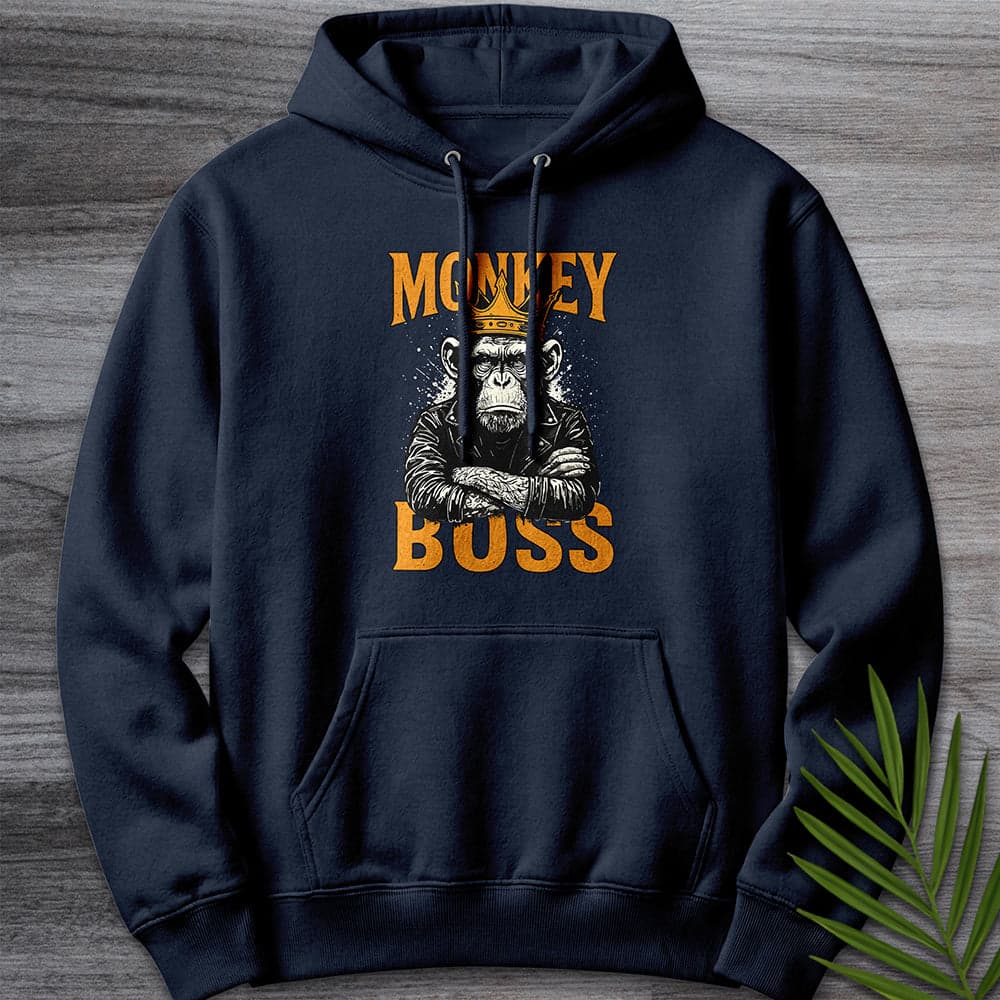 Hoodie XS / Navy The Monkey Boss Premium Hoodie