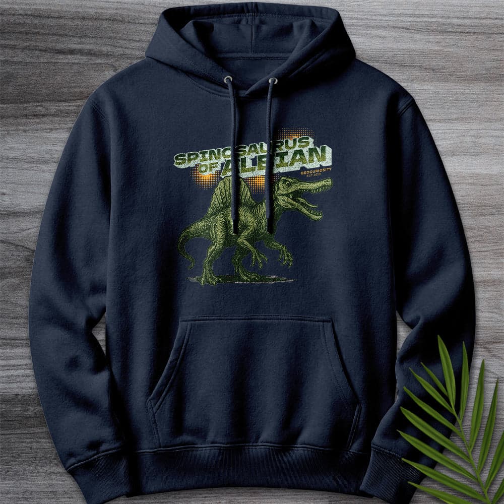 Hoodie XS / Navy Vintage Spinosaurus of Albian Premium Hoodie