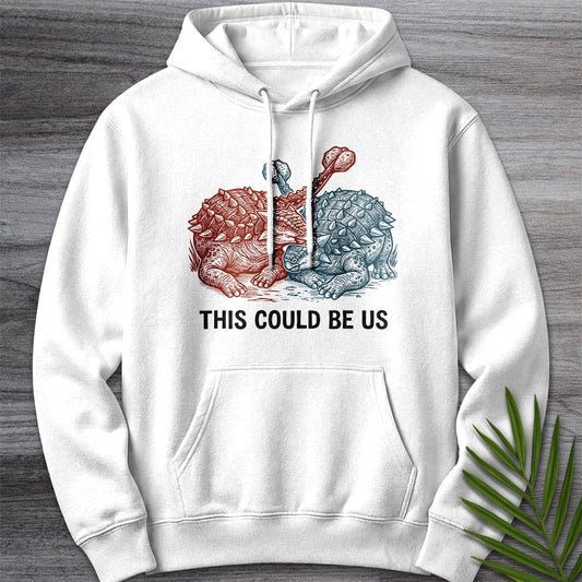 Hoodie XS / White Ankylosaurus This Could Be Us Premium Hoodie