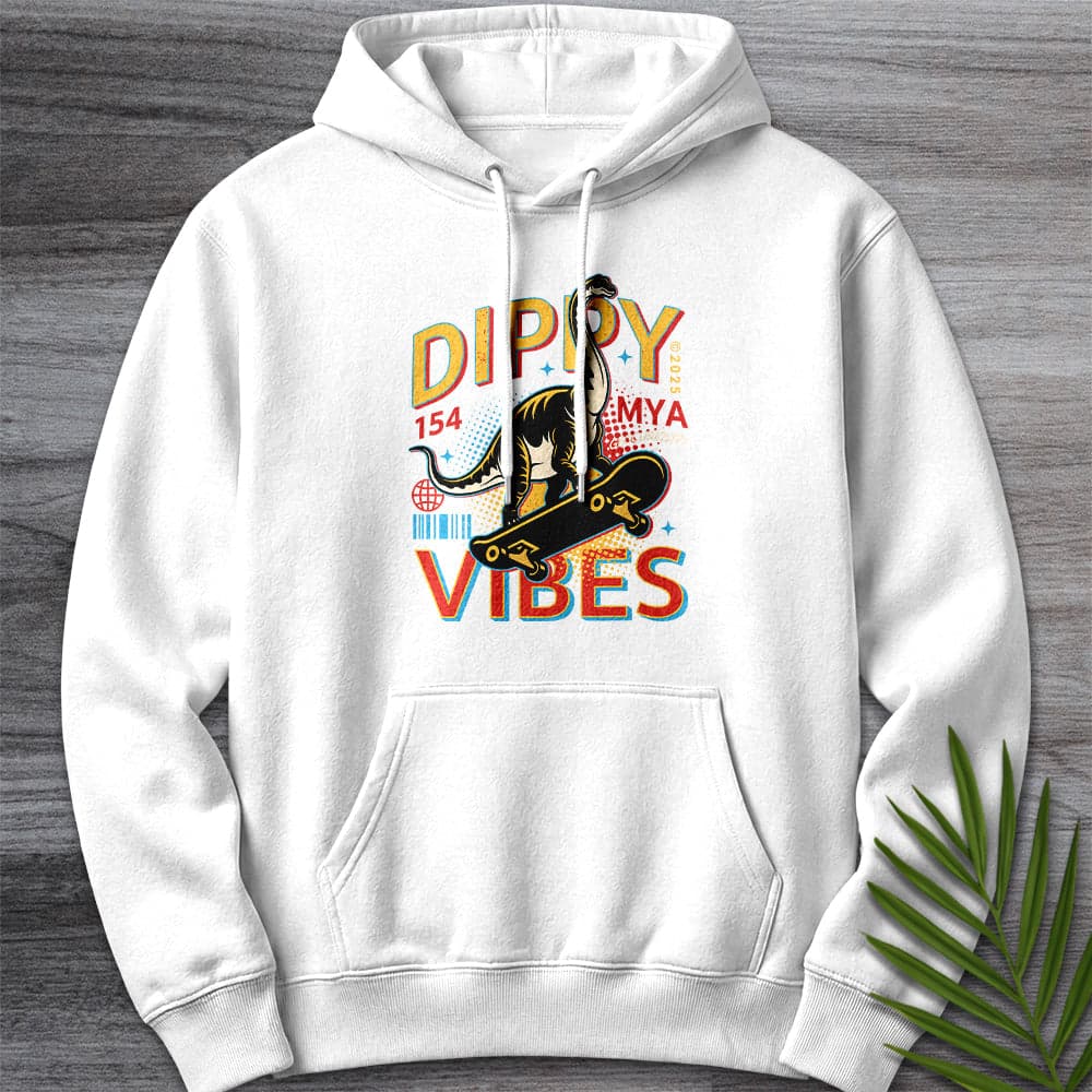 Hoodie XS / White Dippy Vibes Premium Hoodie