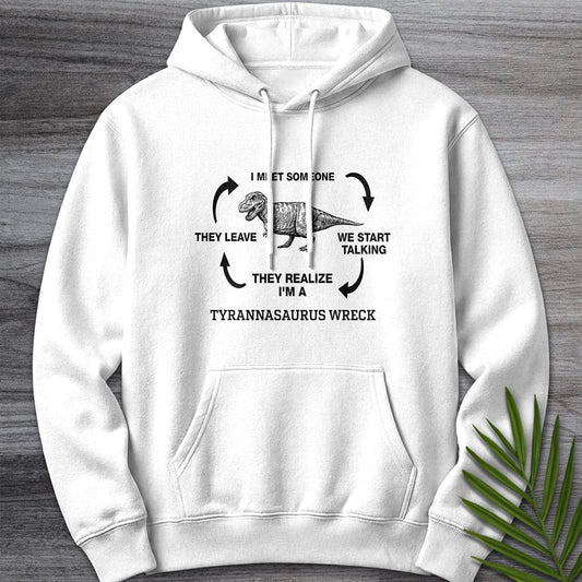 Hoodie XS / White I'm a T.Wreck Premium Hoodie