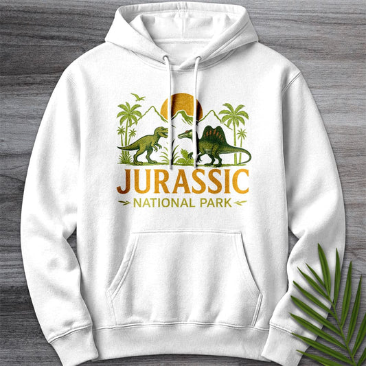 Hoodie XS / White Jurassic National Park Premium Hoodie