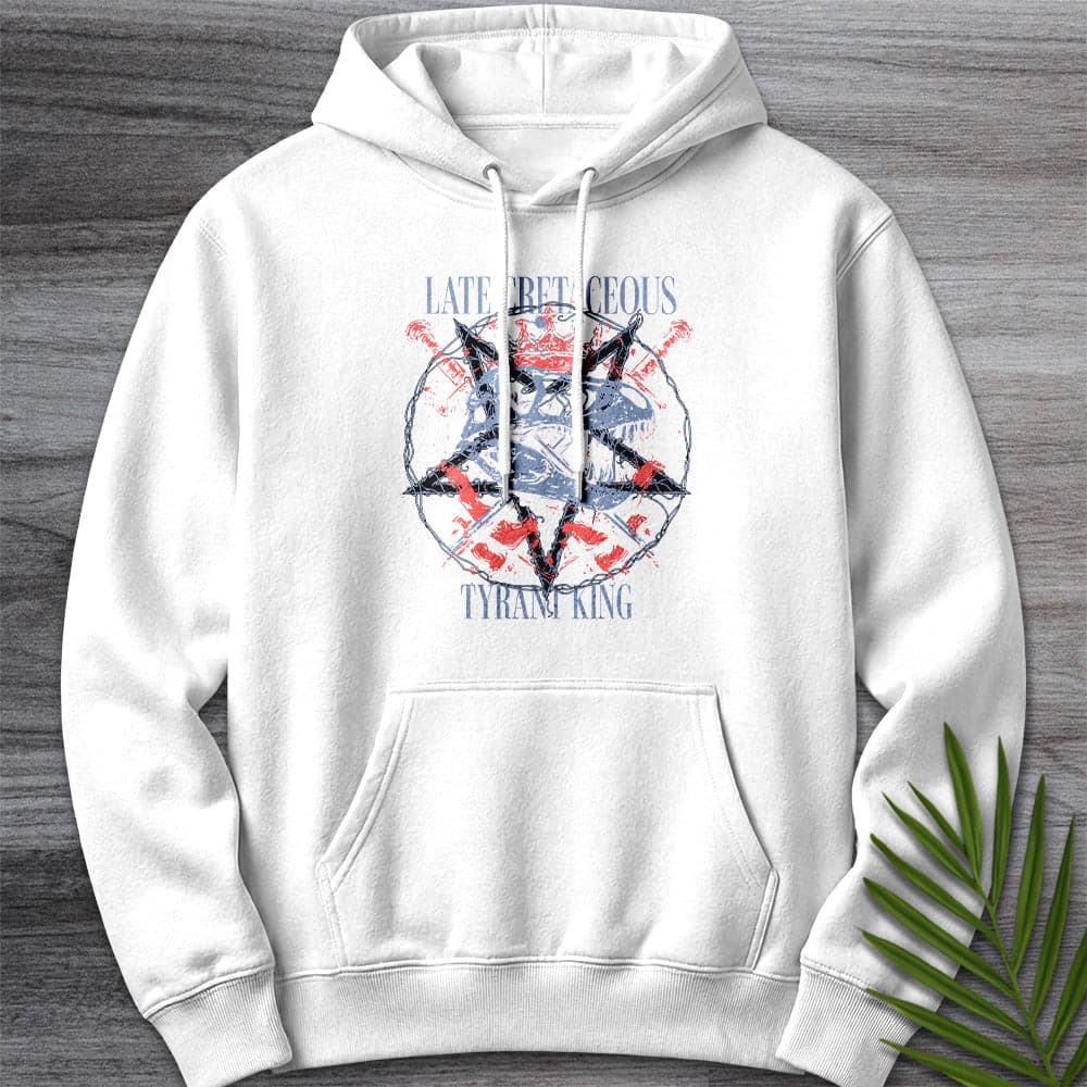 Hoodie XS / White Late Cretaceous Tyrant King Premium Hoodie