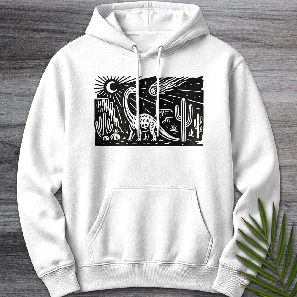 Hoodie XS / White Meteor Dino Sunset Premium Hoodie