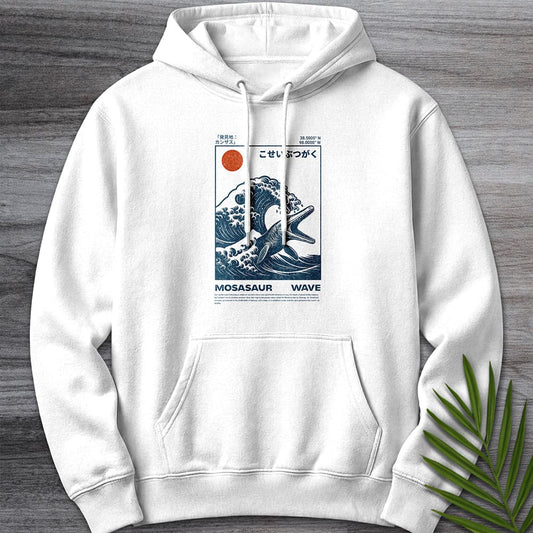 Hoodie XS / White Mosasaur Wave Premium Hoodie