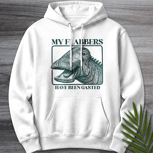 Hoodie XS / White Nigersaurus is Flabbergasted Premium Hoodie