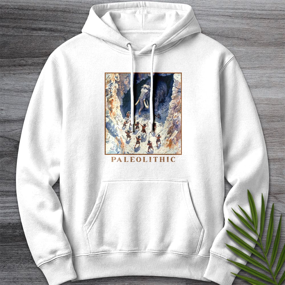 Hoodie XS / White Paleolithic Cave Hunting Premium Hoodie