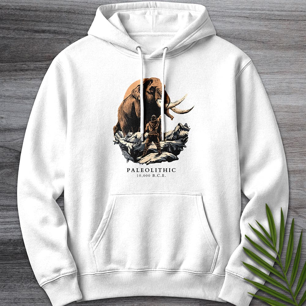 Hoodie XS / White Paleolithic Mammoth BCE Premium Hoodie