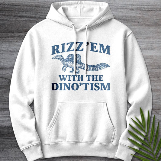 Hoodie XS / White Rizz'em With the Spino'tism Premium Hoodie