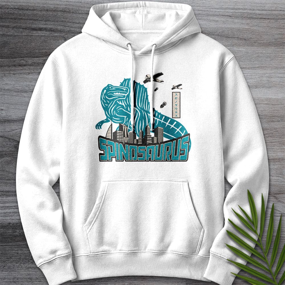 Hoodie XS / White Spino Attack – Vintage Japanese Premium Hoodie